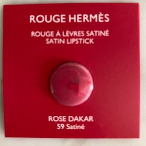 Hermes Satin Liptsick Sample - Rose Dakar (#59)